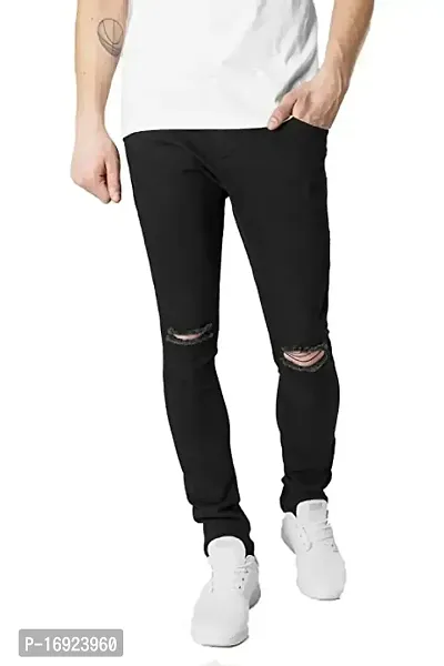 Fancy Polycotton Jeans For Men-thumb0