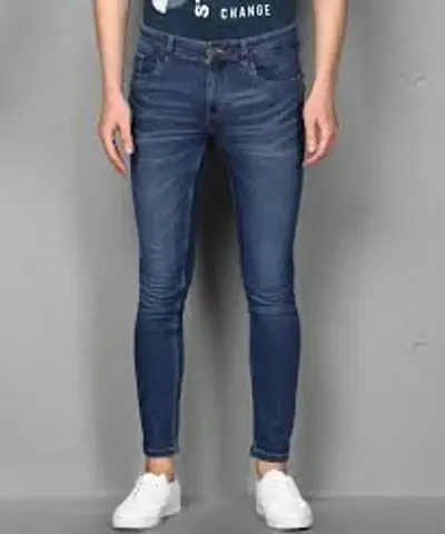 Stylish Fancy Denim Solid Regular Fit Jeans For Men