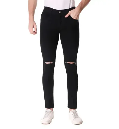 MEN KNEE SLIT JEANS