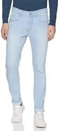 Stylish Fancy Polycotton Solid Regular Fit Jeans For Men