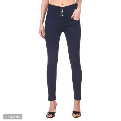 Trendy Denim Lycra Regular Fit Blue Jeans-thumb0