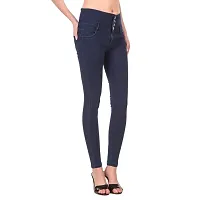 Trendy Denim Lycra Regular Fit Blue Jeans-thumb2