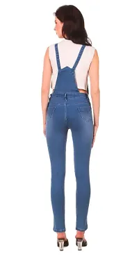 WOMEN BLUE DENIM DUNGAREE \ JUMPSUITS-thumb1