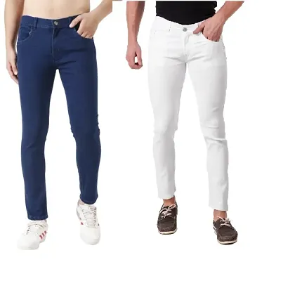 Classic Men Stretchable Denim Jeans, Pack of 2