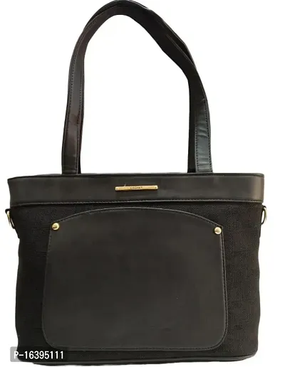 Stylish Black Leather Handbags For Women-thumb0