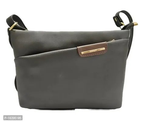 Stylish Grey Leather Handbags For Women