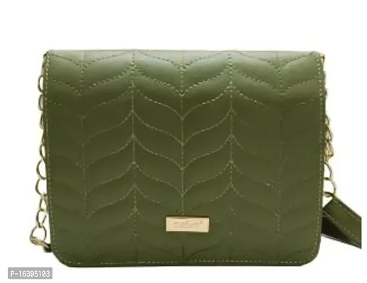 Stylish Green Leather Handbags For Women-thumb0