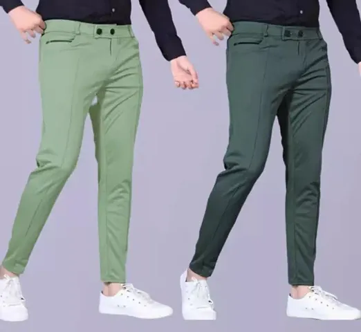 Stylish Men Modal Casual Trouser Pack of 2