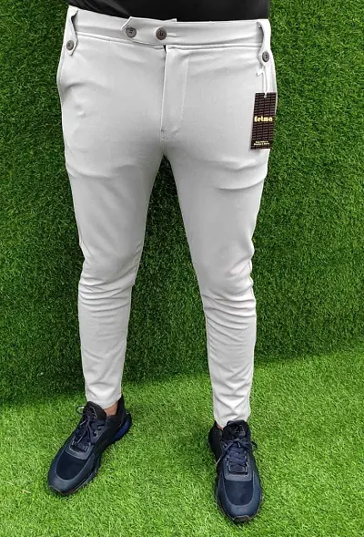 Stylish Modal Mid-Rise Joggers For Men