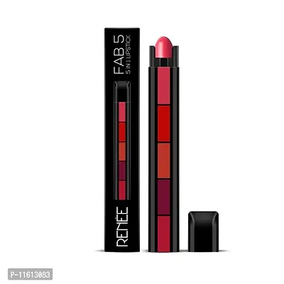 Fab 5 5-in-1 Lipstick 7.5gm, Long Lasting Matte Finish | Five Shades In One-thumb0
