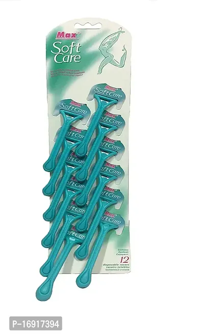 BLUE Soft Care Razor Hair Removing Razor for Women  (Pack of 12)