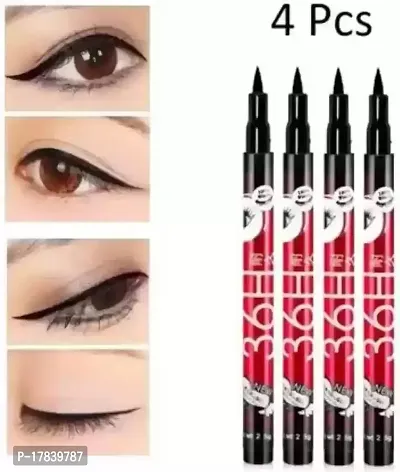 36H Eyeliner Pen Waterproof Precision Longwear Liquid Smooth Skinny Eye Liner Pencil Pen pack of 4