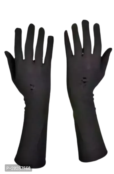 PACK OF 3 BLACK NIQAB /HAND GLOVES/LAG SOCKS-thumb3