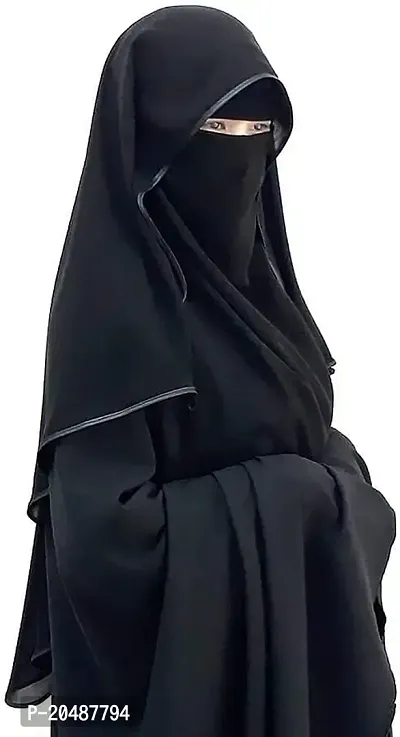 solid arbiyan niqab muslim women and girls chiffon
