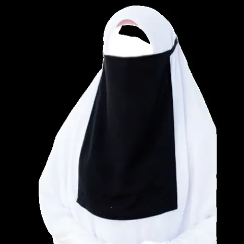 Fashionable Chiffon Solid Niqab For Women