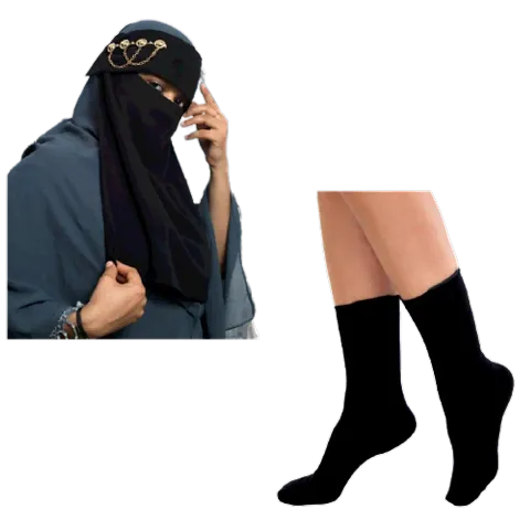 big chian niqab and lag socks muslim women and girls abaya