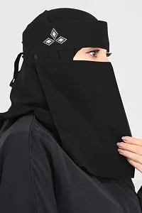 black niqab with 3 choki muslim women and girls abaya-thumb1