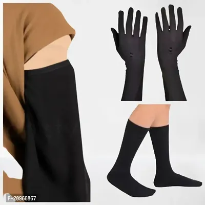 haf niqan hand gloves lag socks fre size muslim women abaya-thumb0