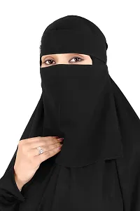 short niqab white diamond muslim women abaya-thumb3