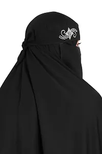 short niqab white diamond muslim women abaya-thumb1
