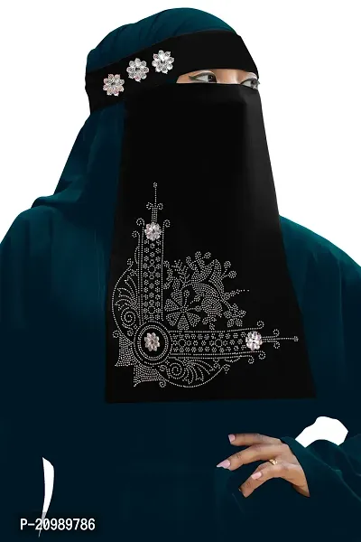 rembo diamond wark niqab muslim women abaya (chiffon)-thumb3