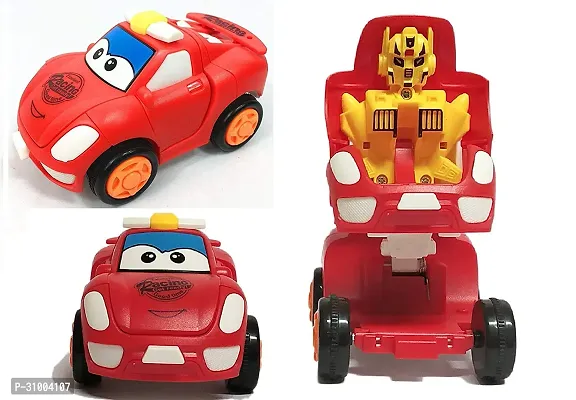 Unbreakable Bright Color Mini Multicolored Racing Converting Car to Robot Friction Car-thumb0