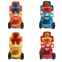 Unbreakable Bright Color Mini Multicolored Racing Converting Car to Robot Friction Car-thumb2