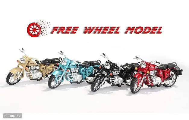 Bullet Pull Back Miniature Model Automobile Rugged Bike ( Multicolor )-thumb3