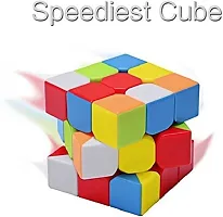 High Speed 3x3x3 Smooth Stickerless High Stability Magic Puzzle Cube-thumb1