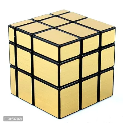 High Speed Smooth 3x3x3 Golden Mirror Cube, Stickerless High Stability Magic Puzzle Cube-thumb0