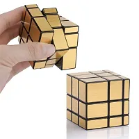 High Speed Smooth 3x3x3 Golden Mirror Cube, Stickerless High Stability Magic Puzzle Cube-thumb1