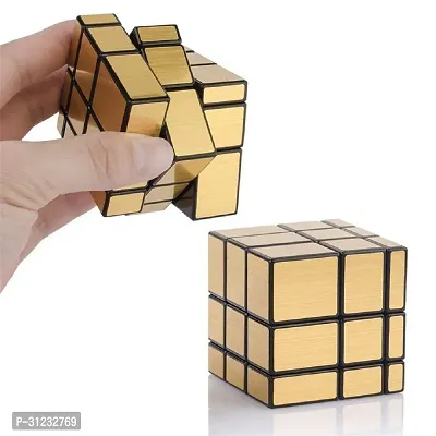 High Speed Smooth 3x3x3 Golden Mirror Cube, Stickerless High Stability Magic Puzzle Cube-thumb2