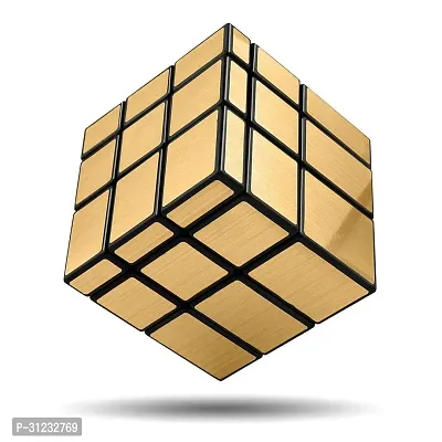 High Speed Smooth 3x3x3 Golden Mirror Cube, Stickerless High Stability Magic Puzzle Cube-thumb5