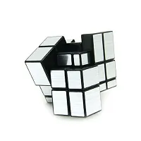 Smooth High Speed 3x3x3 Silver Mirror Cube, Stickerless High Stability Magic Puzzle Cube-thumb2