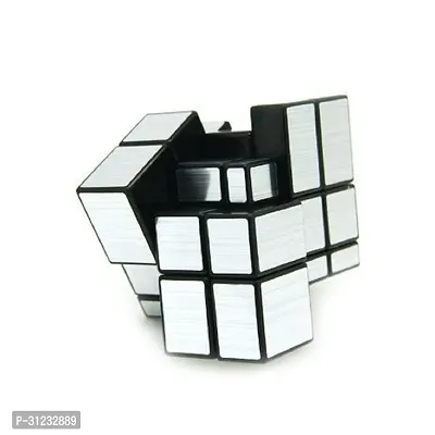 Smooth High Speed 3x3x3 Silver Mirror Cube, Stickerless High Stability Magic Puzzle Cube-thumb3