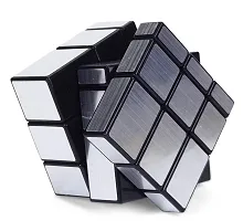 Smooth High Speed 3x3x3 Silver Mirror Cube, Stickerless High Stability Magic Puzzle Cube-thumb3