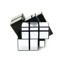 Smooth High Speed 3x3x3 Silver Mirror Cube, Stickerless High Stability Magic Puzzle Cube-thumb4