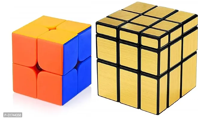 Cube Combos of High Speed 2x2x2  Golden Mirror 3x3x3 Magic Puzzle Cube