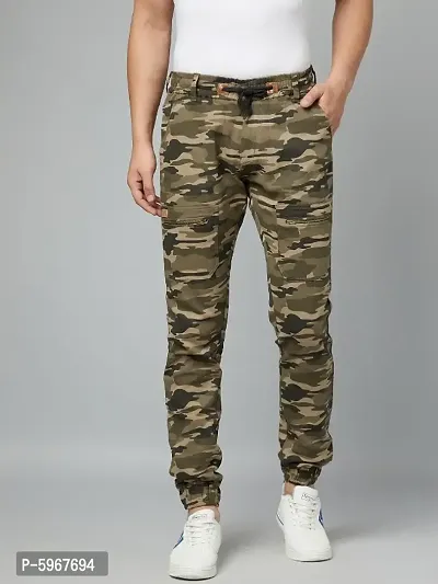 Green Camouflage Jogger For Men-thumb0