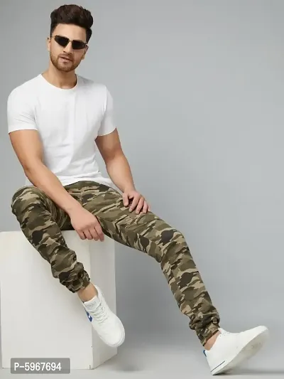 Green Camouflage Jogger For Men-thumb2