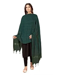 Beautiful  Green Cotton Dupatta For Women-thumb2