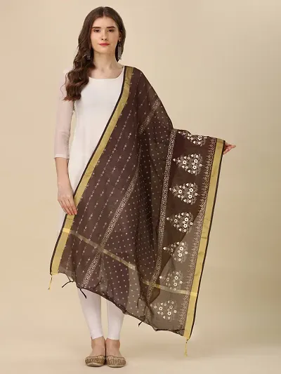 Stylish Printed Chanderi Cotton Dupattas For Women