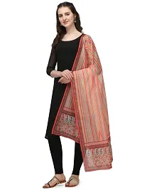 Beautiful  Orange Cotton Dupatta For Women-thumb2