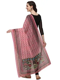 Beautiful  Pink Cotton Dupatta For Women-thumb1