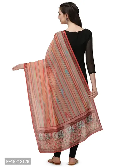 Beautiful  Orange Cotton Dupatta For Women-thumb2