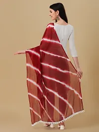 Beautiful  Maroon Chiffon Dupatta For Women-thumb2