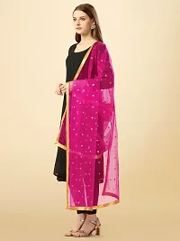 Beautiful  Pink Net Dupatta For Women-thumb1
