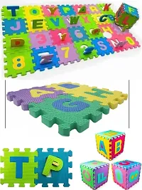 Maadi ABC and Numbers Mini Foam Puzzles Mat for kids Learning, Fun Activity and Building Blocks Thickest (36 Pieces, Multicolor)  (36 Pieces)-thumb1