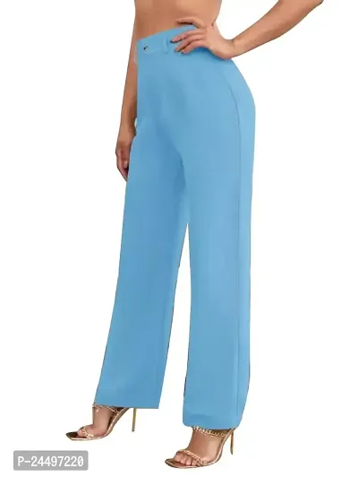 Shiva Business Hub Bellbotttom Pants for Womens and Latest parellel Trouser Pants for Womens-thumb0