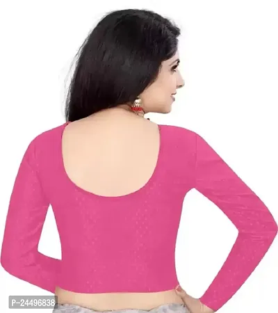 Womens Stretchable Full Sleeves Blouses Womens Lycra Blouses-thumb2